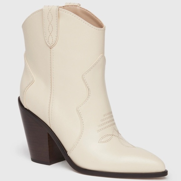 PAIGE Western Porter Leather Ankle Boot Size - Picture 1 of 11